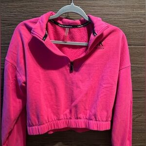 Calvin Klein Hot Pink Half-Zip Sweatshirt